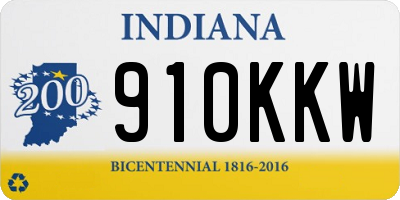 IN license plate 910KKW