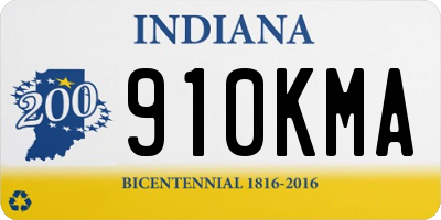IN license plate 910KMA