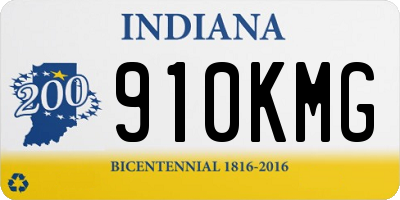 IN license plate 910KMG