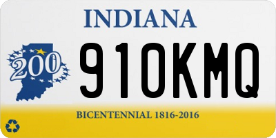 IN license plate 910KMQ