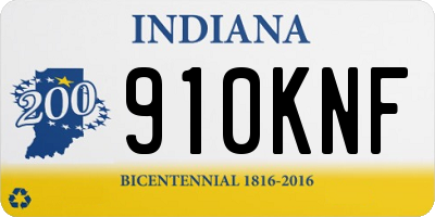 IN license plate 910KNF