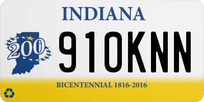 IN license plate 910KNN