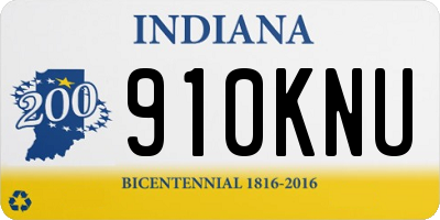 IN license plate 910KNU
