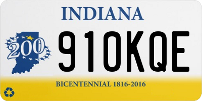 IN license plate 910KQE