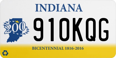 IN license plate 910KQG