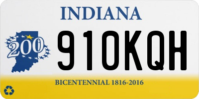 IN license plate 910KQH