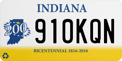 IN license plate 910KQN