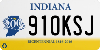 IN license plate 910KSJ