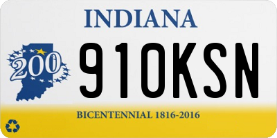 IN license plate 910KSN