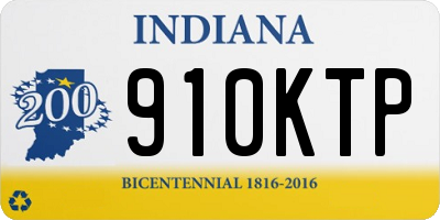 IN license plate 910KTP
