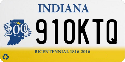 IN license plate 910KTQ