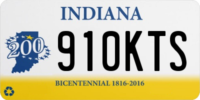 IN license plate 910KTS