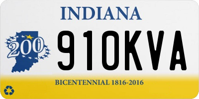 IN license plate 910KVA