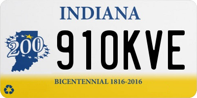 IN license plate 910KVE