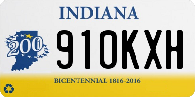 IN license plate 910KXH