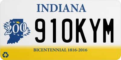 IN license plate 910KYM