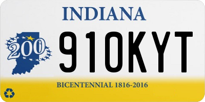 IN license plate 910KYT