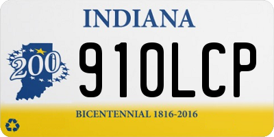 IN license plate 910LCP