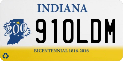 IN license plate 910LDM
