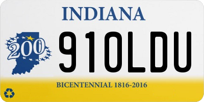 IN license plate 910LDU