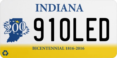 IN license plate 910LED