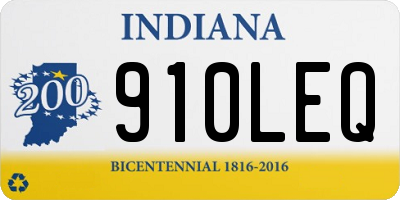 IN license plate 910LEQ