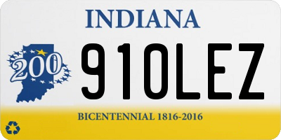 IN license plate 910LEZ
