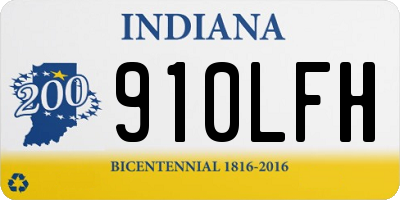 IN license plate 910LFH