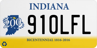 IN license plate 910LFL