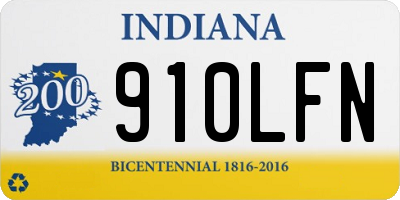 IN license plate 910LFN