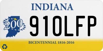 IN license plate 910LFP