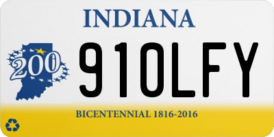 IN license plate 910LFY