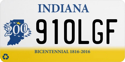 IN license plate 910LGF