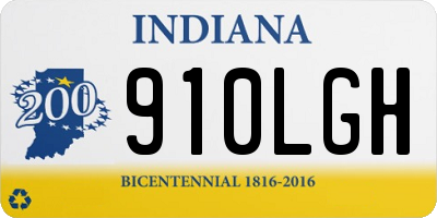 IN license plate 910LGH