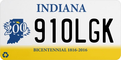IN license plate 910LGK