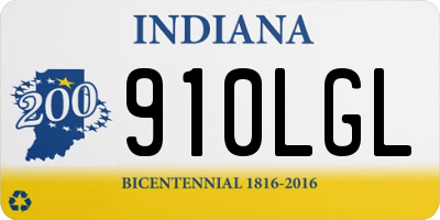 IN license plate 910LGL