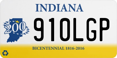IN license plate 910LGP