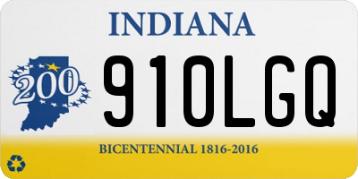 IN license plate 910LGQ