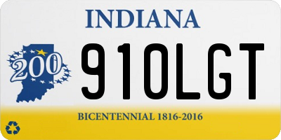 IN license plate 910LGT