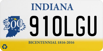 IN license plate 910LGU