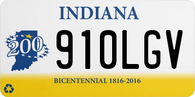 IN license plate 910LGV