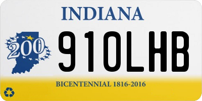 IN license plate 910LHB