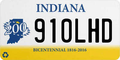 IN license plate 910LHD