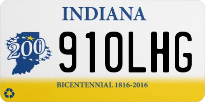 IN license plate 910LHG