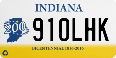 IN license plate 910LHK