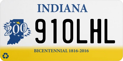 IN license plate 910LHL