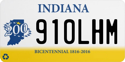 IN license plate 910LHM