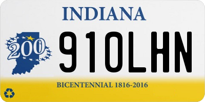 IN license plate 910LHN