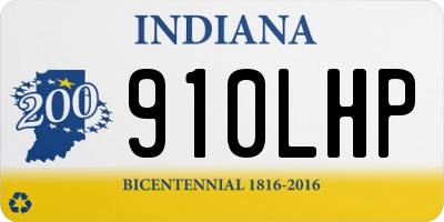 IN license plate 910LHP