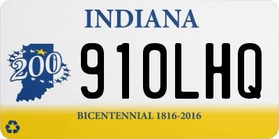 IN license plate 910LHQ